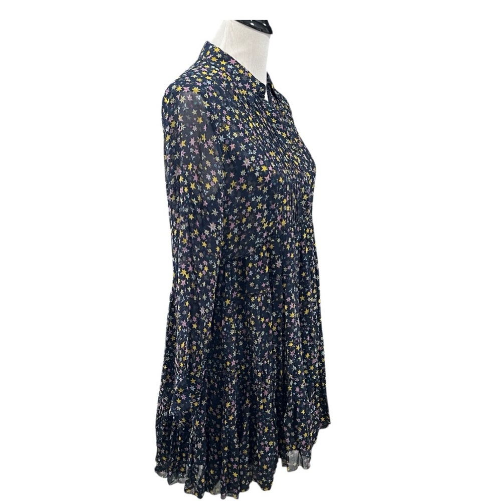 Zadig & Voltaire Rapidy Crinkle Print Etoiles Dress Size XS - Picture 3 of 6